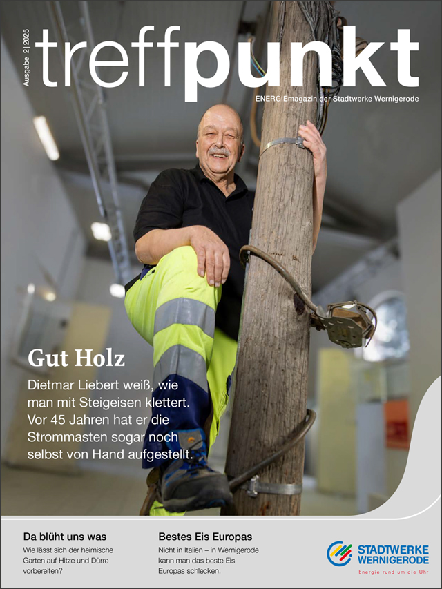 Cover des aktuellen Kundenmagazins "treffpunkt ENERGIE" der Stadtwerke Wernigerode GmbH